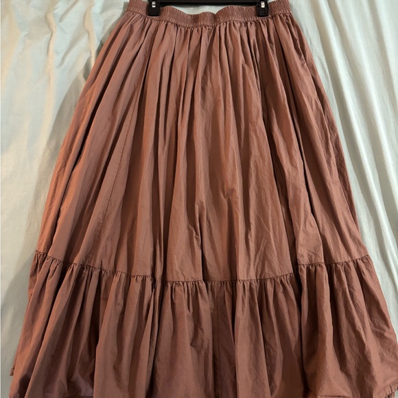American Eagle Outfitters Brown Maxi Skirt 100% Cotton - Picture 1 of 4